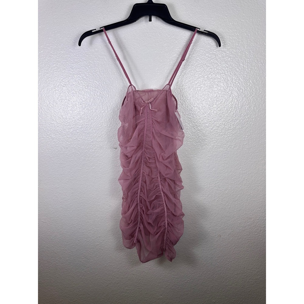 Auden Womens Ruched lingerie slip Dress Bodycon Size M